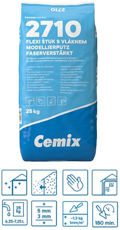 cemix 2710 štuk flexi s vláknem